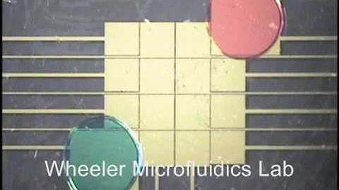 Microfluidic device dispensing droplets