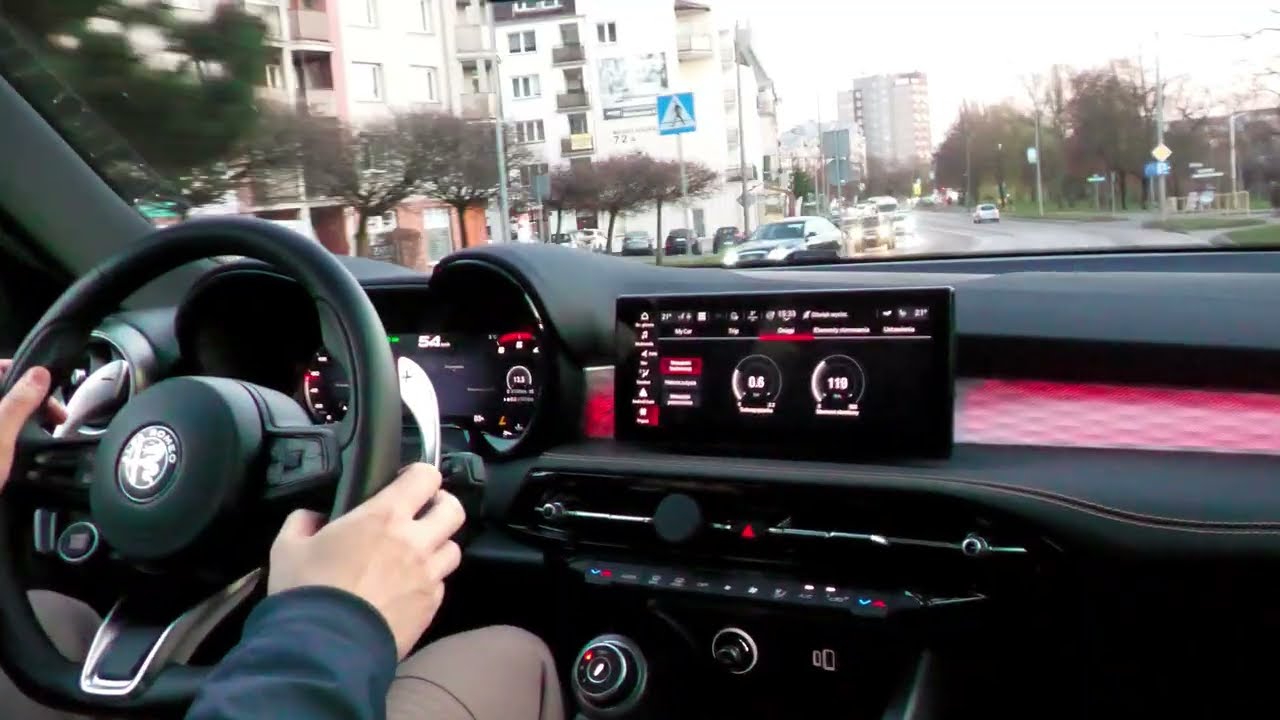 🚗 Casual driving in 2024 ALFA ROMEO TONALE VELOCE DIESEL | 50-120 km/h | Sunset driving around Ełk