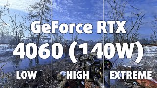 🎮 NVIDIA GeForce RTX 4060 [Laptop, 140W] - Metro Exodus gameplay benchmarks (1080p)
