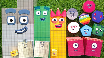 NEW Numberblocks Best of Big 9000 Puzzle Tetris Shape | ASMR chirping birds