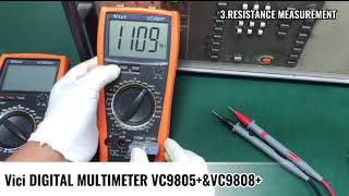 Digital Multimeter (VC9805A+  vs  VC9808A+)