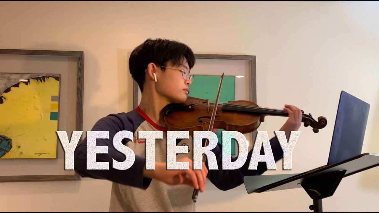 YESTERDAY (The Beatles)- - Kevin Cho Violin Cover Remote Music Series