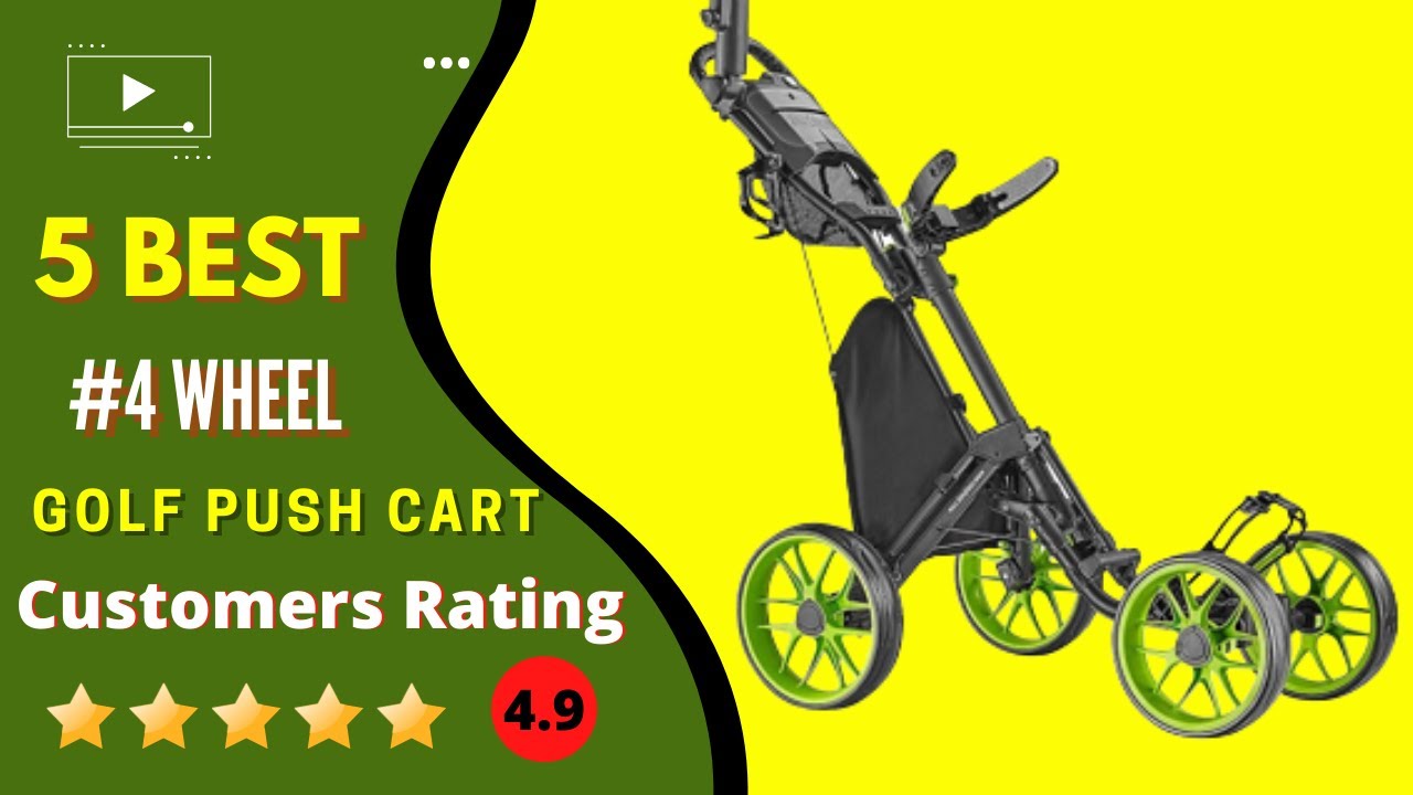 best 4 wheel golf push cart