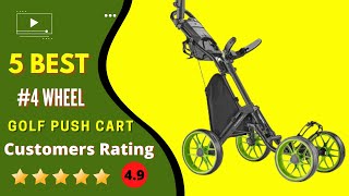 ✅ Top 5  Best 4 Wheel Golf Push Cart Reviews in 2022 Perfect Picks For Any Budget