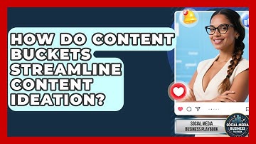 How Do Content Buckets Streamline Content Ideation? - Social Media Business Playbook