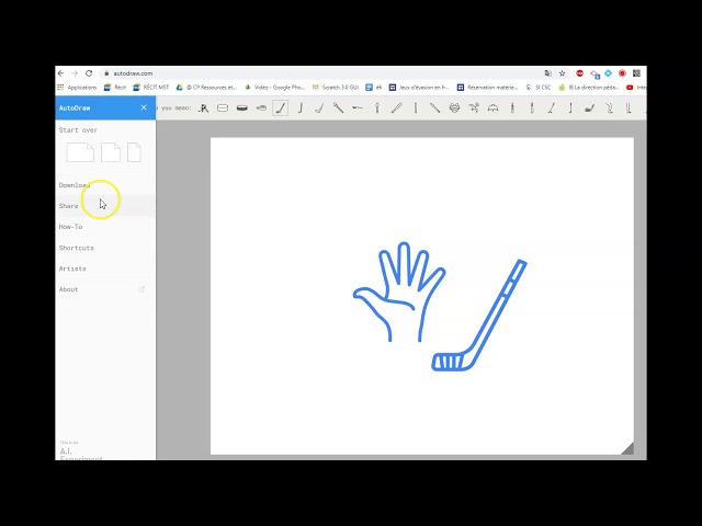 AutoDraw pour Croquis note 