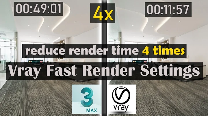 Vray Fast Render Settings In 3ds Max | How To Reduce The render Time In 3dsmax Using V-ray 5 | QA 3