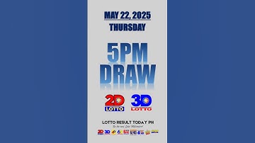 PCSO Lotto Result Today 5PM Draw May 22, 2025 - Ez2 Result and Swertres Result #shorts