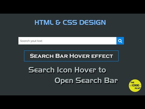 Amazing Search Bar Design with Hover Effect & cool Transition Effect Using Only HTML & CSS.