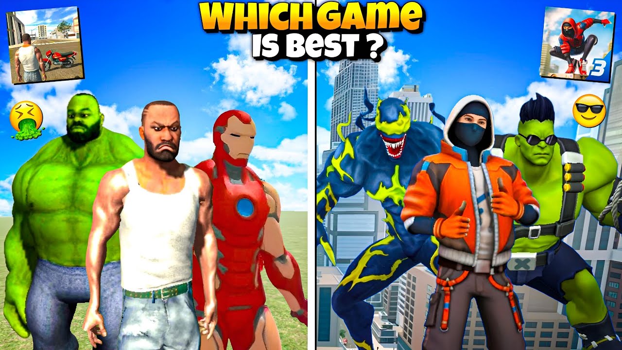 Indian Bike Driving 3D Vs Spider Fighter 3 ! 😱