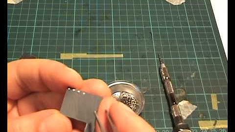 How I make rivets for my scratch building projects