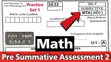 sa2 exam 10th class question answer 2023 / 10th class sa2 question paper 2022-23 math