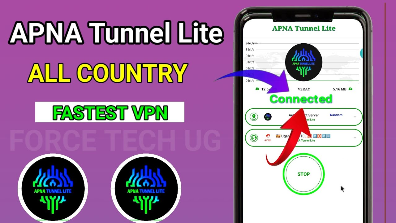How to set up apna tunnel lite vpn with all country setting for secure ...