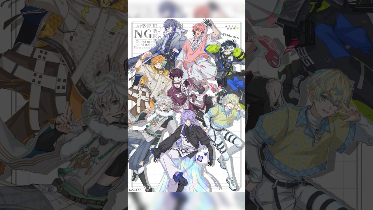 【にじさんじ_MECHATU-A】めちゃつえー💪💪💪🅰️✨️✨️✨️🌈🕒🌈🕒 #にじさんじ #MECHATU_A #イラストメイキング