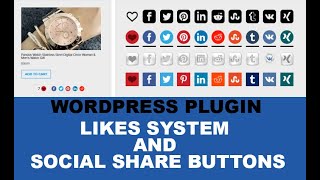 Wordpress  Plugin - Likes system and social share buttons