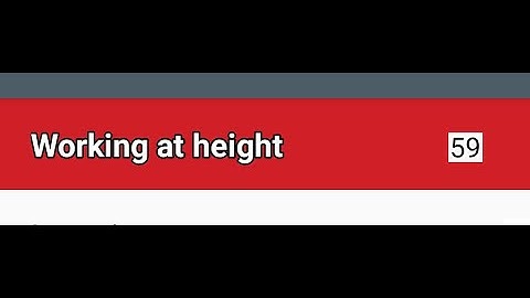 14 . HS&E CSCS Exam WORKING AT HEIGHT 59 Questions for OPERATIVES 2021