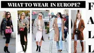 What to wear in EUROPE without looking like a tourist in FALL? |  European Style & Outfit Ideas 2022
