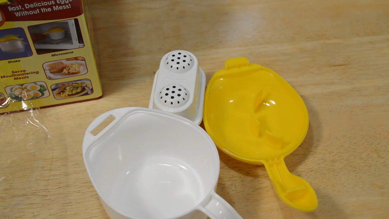 Shake N Egg Fast Delicious Fluffy Scramble Egg Maker Mess Free Microwave  Egg Cooker