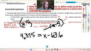 Famous Unit 3 Day 3 Notes with DESMOS  Finding z-scores and Context values Net Worth