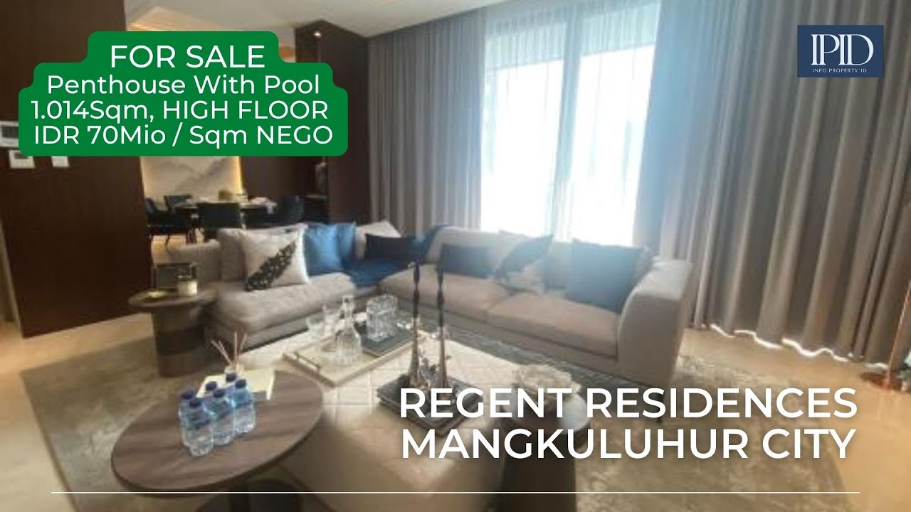 Picture Idea: For Sale Regent Residence Jakarta Penthouse With Pool In Unit