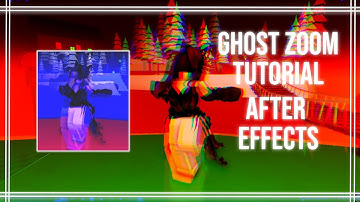 HOW I DO MY GHOST ZOOM ON AFTER EFFECTS | TUTORIAL 1