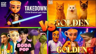 HUNTR/X - "GOLDEN" vs BABY BRAINROT vs DOG BRAINROTvs ANIME BRAINROT