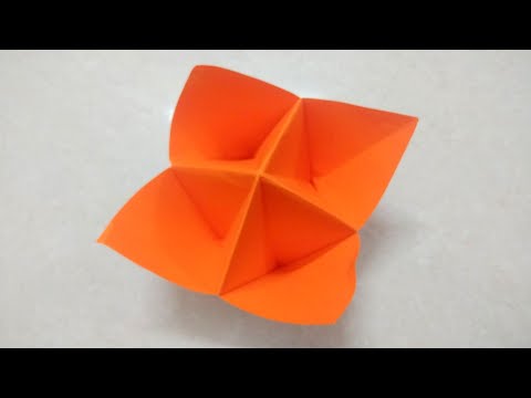 How to make a 4 Cup, Fortune Cup, Origami