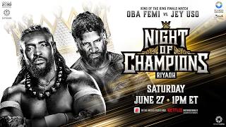 NoDQ panel predictions for WWE Night of Champions 2026 including Oba Femi vs. Jey Uso