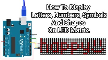 how to display letters numbers symbols and shapes on LED matrix