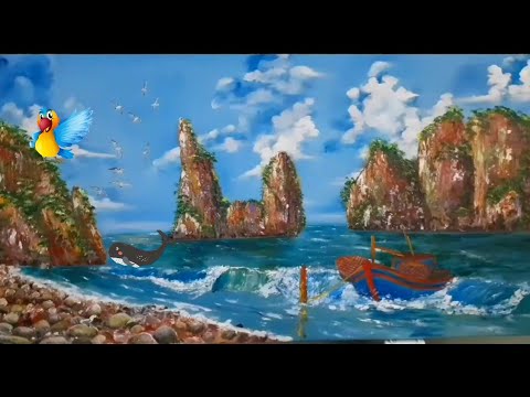 Vẽ cảnh biển | Màu acrylic | | Khái quát các tài liệu liên quan đến vẽ cảnh biển chính xác nhất