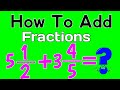 How to Add Fractions | Adding Mixed Fractions Guide | Mathematics in hindi
