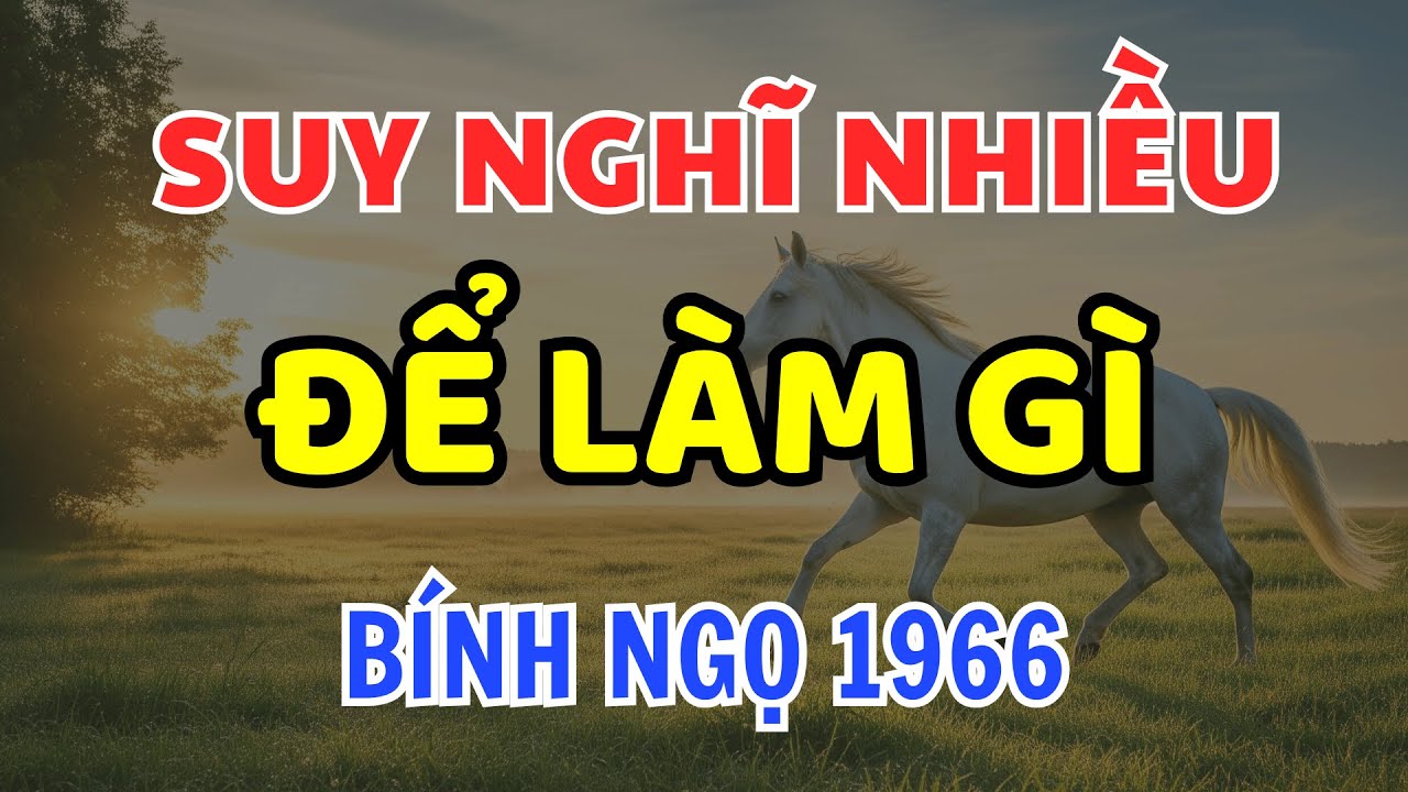 BÍNH NGỌ 1966: SAO CỨ PHẢI SUY NGHĨ NHIỀU LÀM GÌ, TÂM BỚT SUY NGHĨ ĐỂ SỐNG AN VUI HƠN