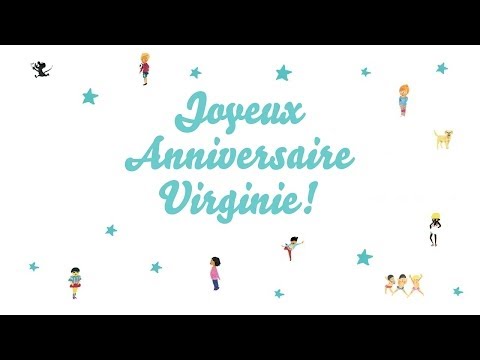 Joyeux Anniversaire Virginie