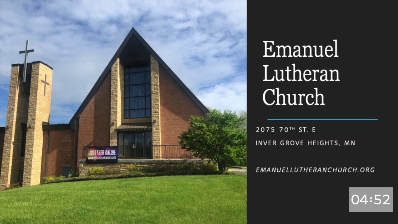 June 7, 2020 Worship Emanuel Lutheran - YouTube