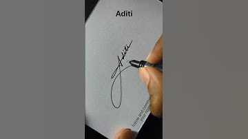 Aditi name signature style #signoartist #signature
