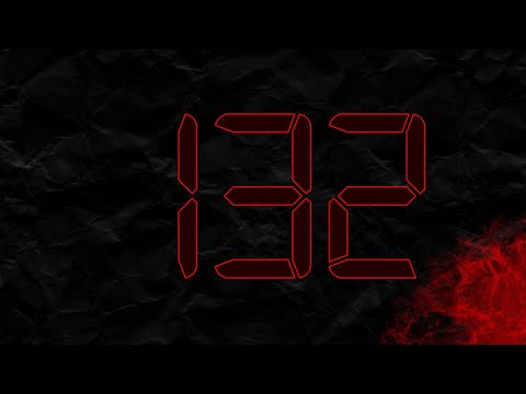Countdown from 132 to 0 in RED