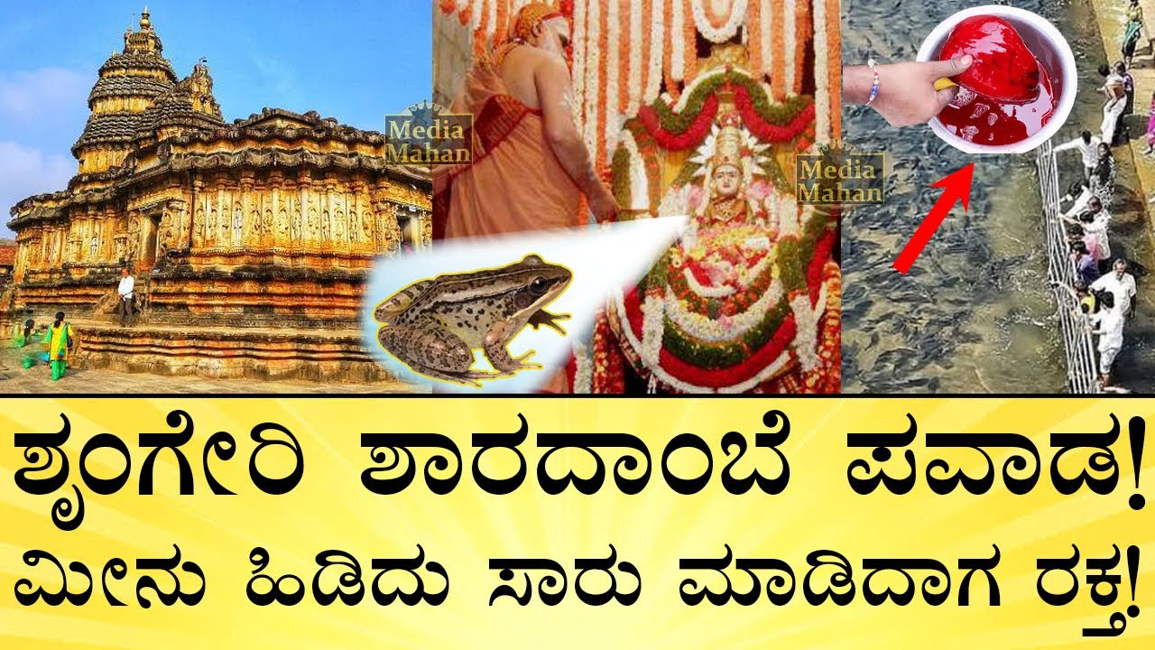 ಶೃಂಗೇರಿ ಶಾರದೆಗೂ ಗರ್ಭಿಣಿ ಕಪ್ಪೆಗೂ ಏನು ಲಿಂಕ್?‌ | Sringeri Sharada Temple History | Media Mahan Kannada