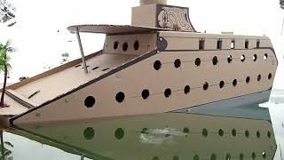 Cardboard luxury Yacht SINKS - with interior footage!