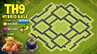 Best Th9 Hybrid Base Unbeatable 2017 Cland Of Clans Alexander