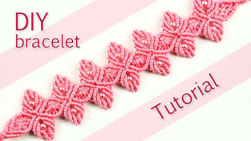 Macramé Flower Petal Bracelet Tutorial