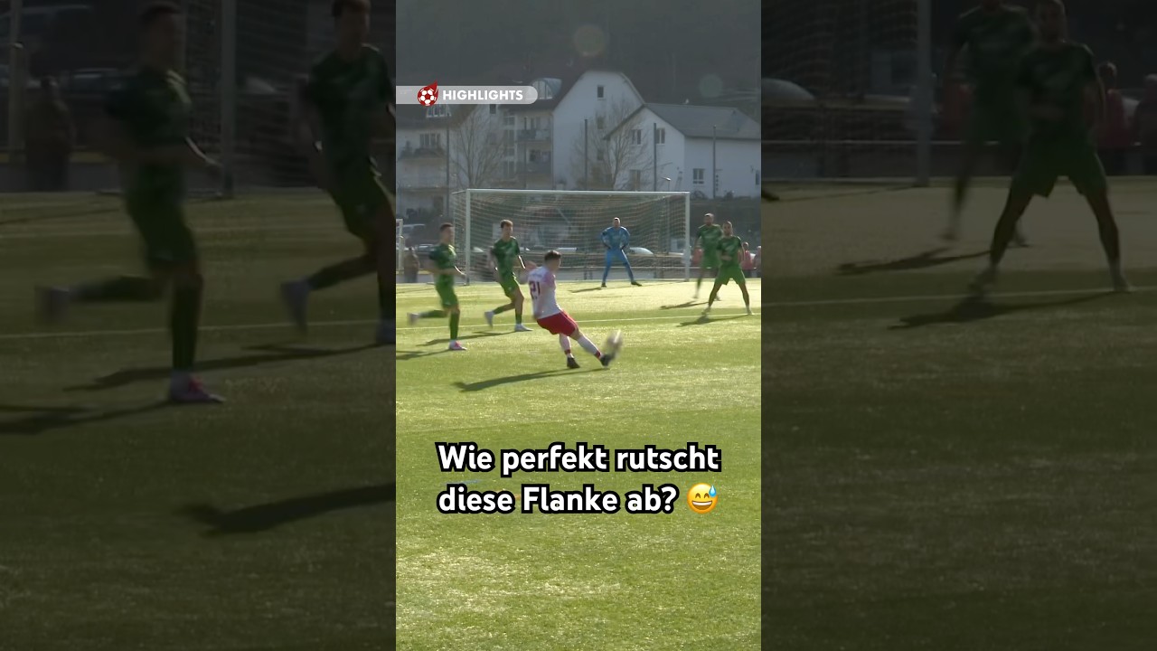 Schöner kann eine Flanke nicht sein 😅 | Amateurfußball-Perle