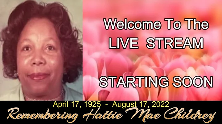 Remembering Hattie Mae Childrey 4/17/1925 - 8/17/2...