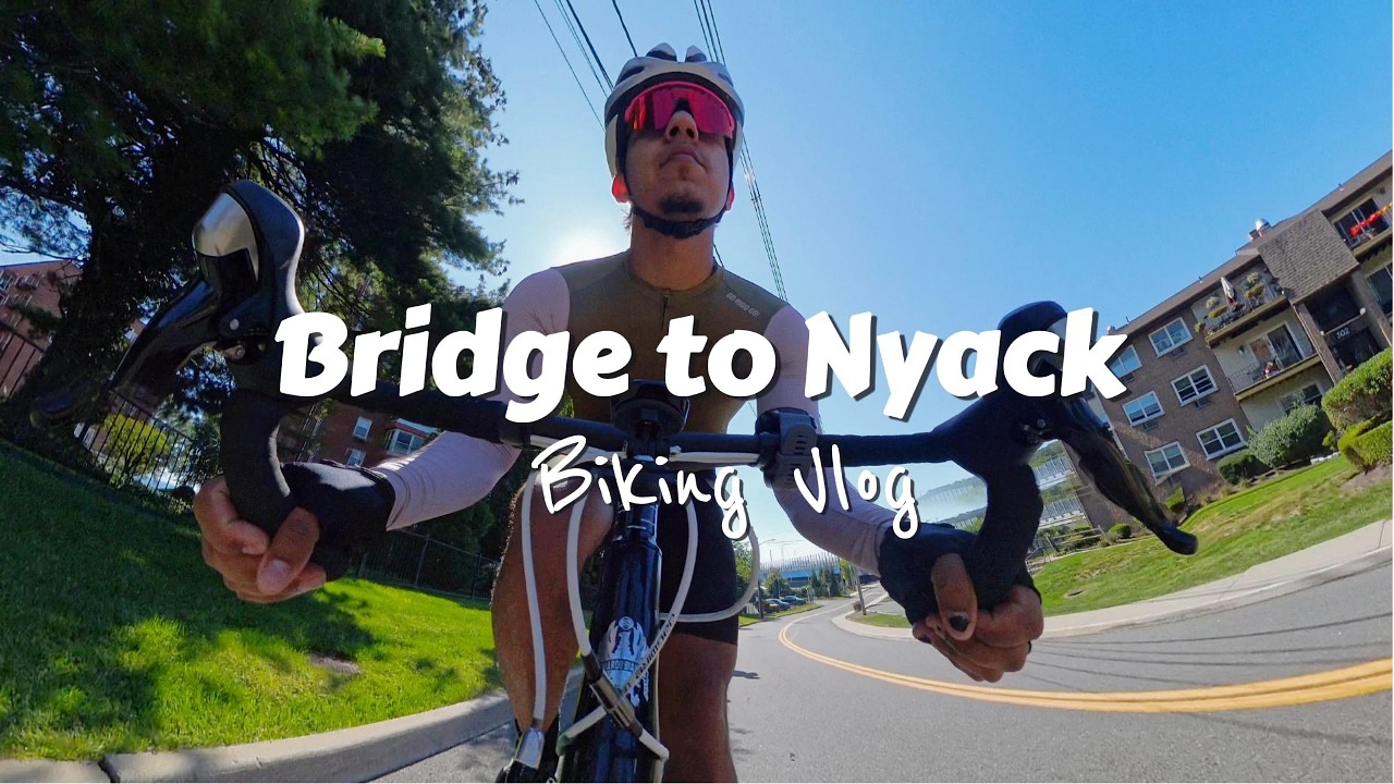 Biking GW Bridge to Nyack: Alejo Tells A Fishing Story...Or Two (Insta360)