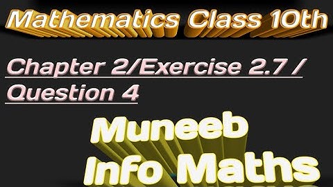 Mathemtics Class 10th/Chapter 2/Exercise 2.7/System of Real Number/Exponent And Radicals