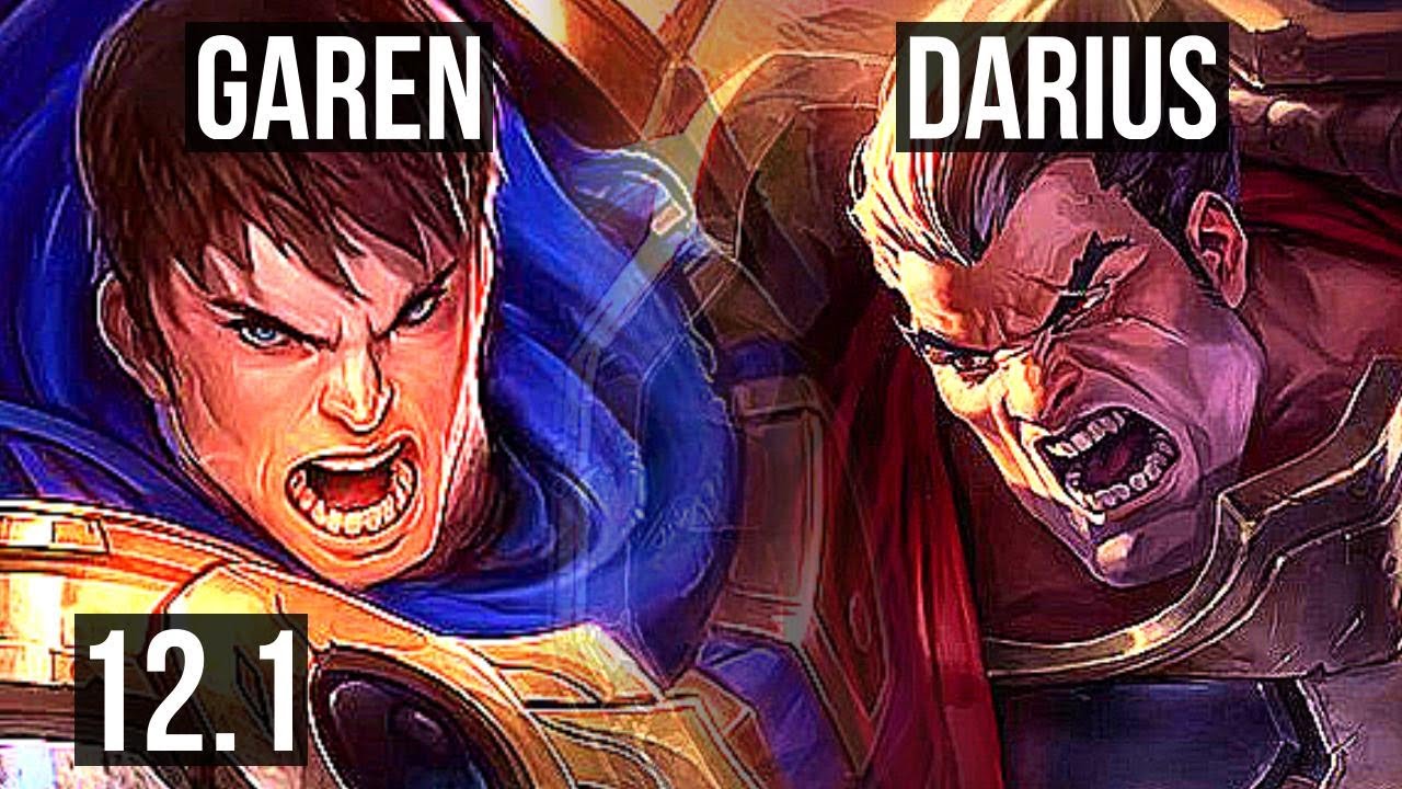 GAREN vs DARIUS (TOP) | 10/1/6, 70% winrate, Legendary | EUW Master | 12.1  - YouTube