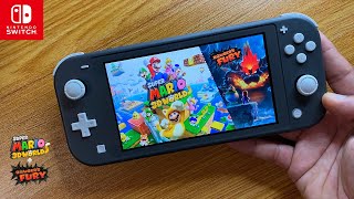 Super Mario 3D World + Bowser’s Fury Nintendo Switch Lite Gameplay