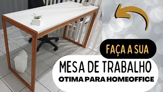 MESA HOME OFFICE  / como fazer mesa de madeira