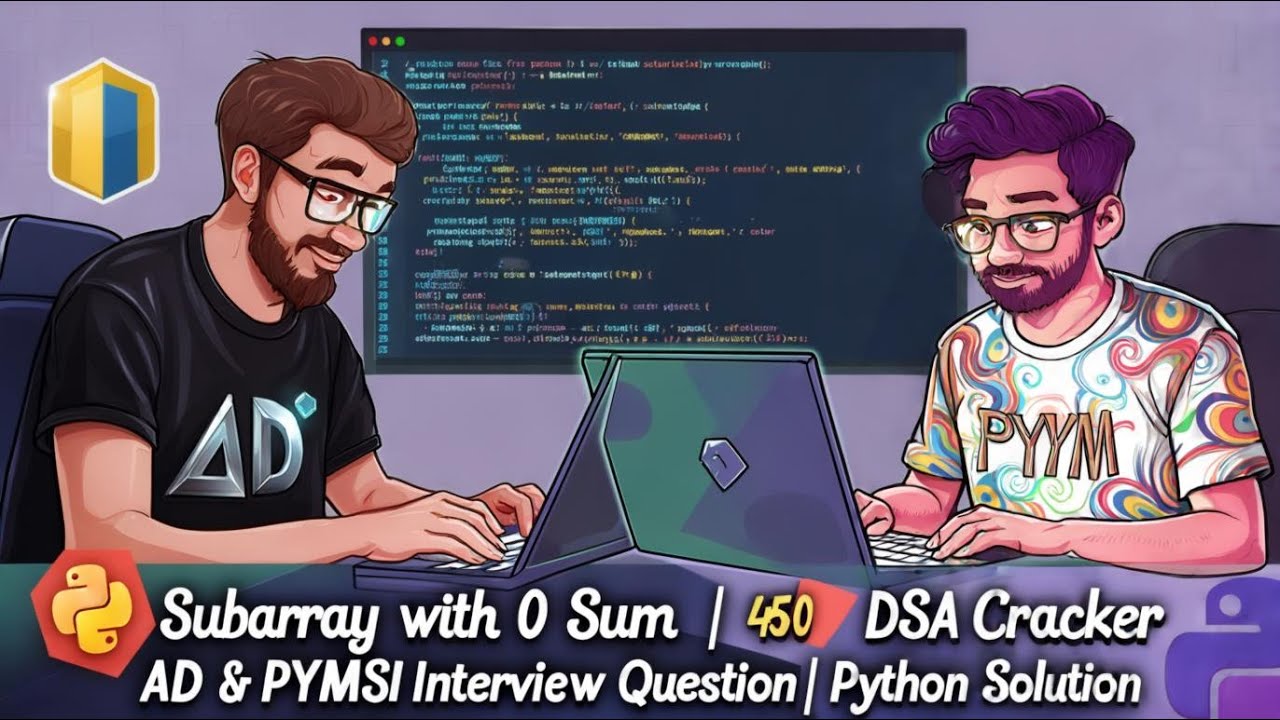 Finding Subarray with 0 Sum | 450 DSA Cracker | Adobe & Paytm Interview ...