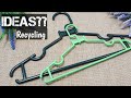 A very easy way to organize your scarves with recycled plastic hangers