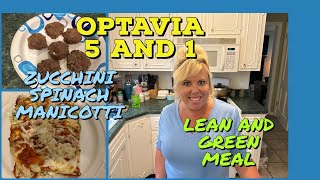 OPTAVIA 5 AND 1 PLAN // LEAN AND GREEN MEAL // ZUCCHINI SPINACH MANICOTTI + COOKIES!!